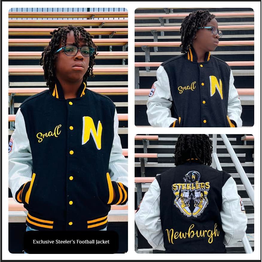 Steelers Custom Classic Varsity Letterman Jacket